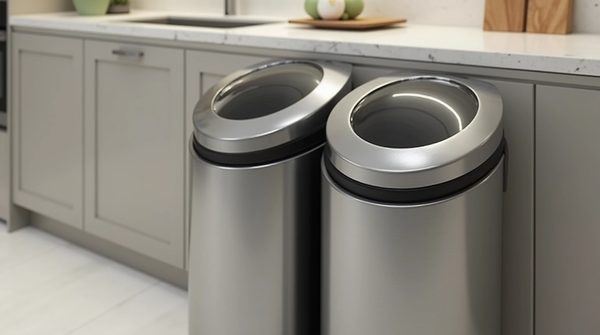 Pratique et fonctionnelle, la poubelle 2 bacs pour un tri optimal